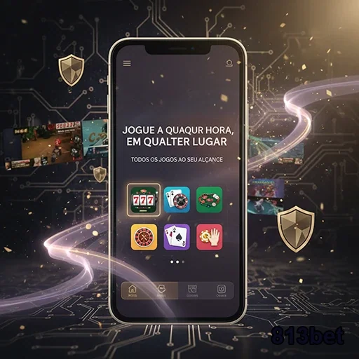 Tela de celular mostrando acesso a jogos da 813bet.