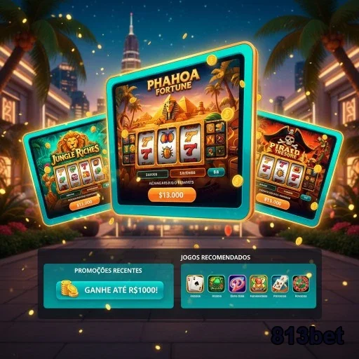 Tela do aplicativo 813bet exibindo jogos de cassino mobile.