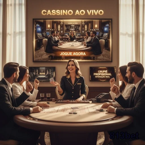 Profissionais atendendo em cassino ao vivo na 813bet.