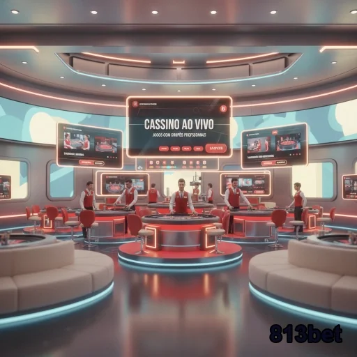 Ambiente de cassino ao vivo da 813bet com dealers profissionais.