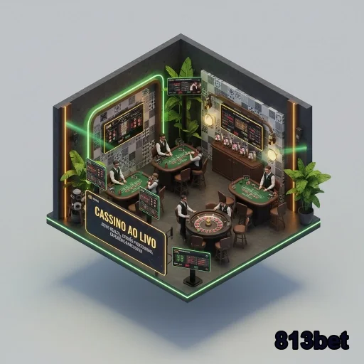 Ambiente de cassino ao vivo exclusivo da 813bet com jogadores VIP.
