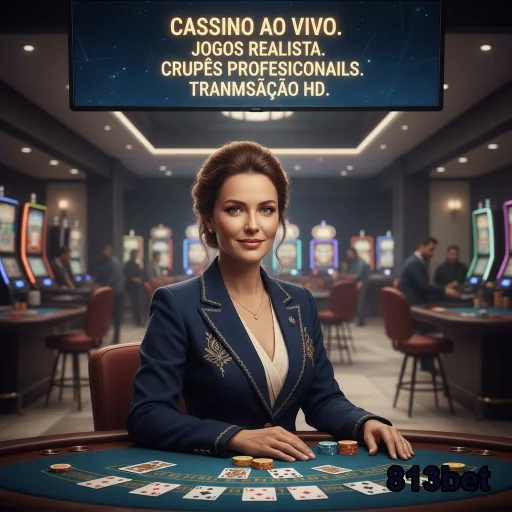Croupier profissional na 813bet em cassino ao vivo.