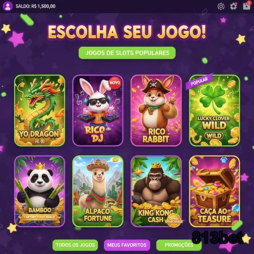 Slots populares da 813bet com jogos vibrantes e variados.