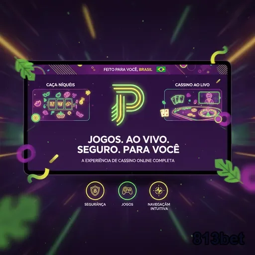 Interface da 813bet com jogos de caça-níqueis e cassino ao vivo.