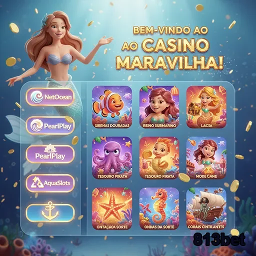 Interface de jogos ao vivo no Casino Maravilha da 813bet.