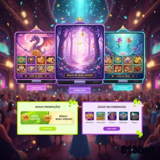 Jogos de slots emocionantes na 813bet exibidos ao vivo.