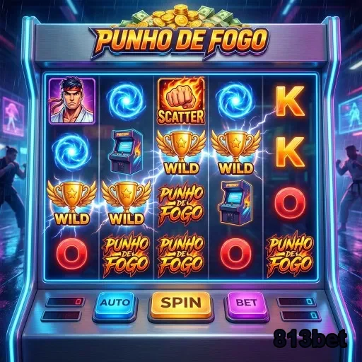 Tela do jogo 'Punho de Fogo' no aplicativo 813bet.