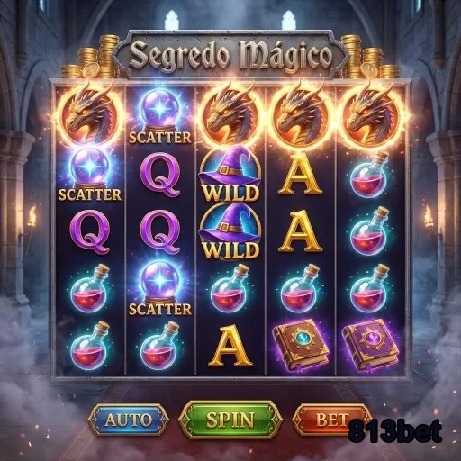 Interface do slot 'Segredo Mágico' na 813bet.