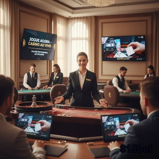Interface do serviço VIP da 813bet com dealers ao vivo.