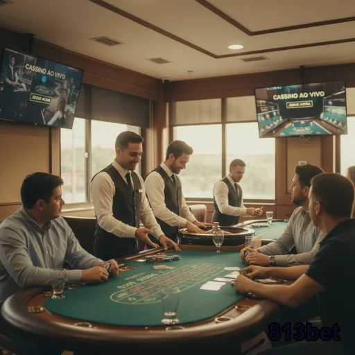 Jogadores interagindo em jogos ao vivo na 813bet.