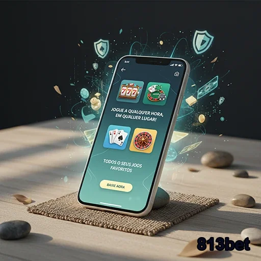 Celular da 813bet exibindo jogos e promoções exclusivas.