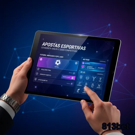Tela do aplicativo da 813bet com opções de apostas esportivas.
