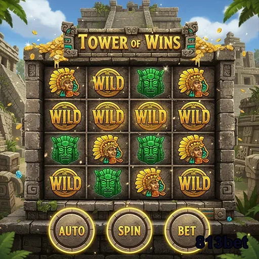 Tela do jogo 'Tower of Wins' disponível na 813bet.