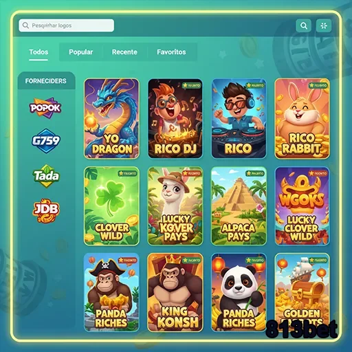 Tela do aplicativo 813bet com jogos VIP destacados.