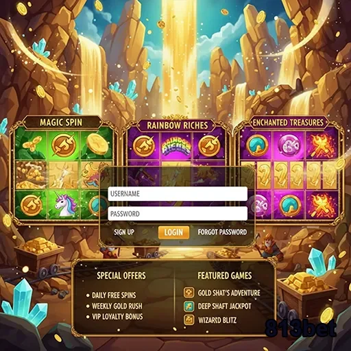 Oferta de jogos VIP na 813bet com temas de slots variados.