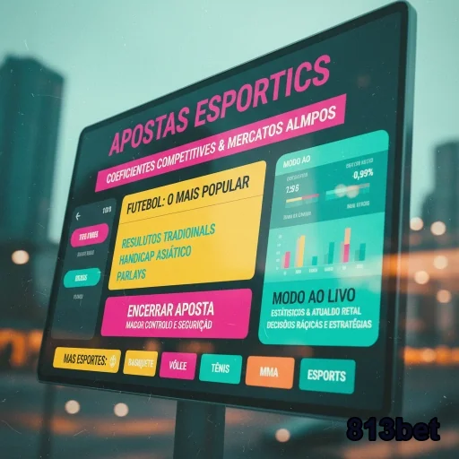 Display da 813bet mostrando opções de apostas esportivas.